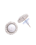 Thumbnail for Jewels Nest imeless White Pearl Necklace with Matching Studs