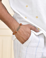 Thumbnail for Jewels Nest Spiritual Rudraksha & Gold-Polished Bracelet - Distacart