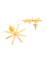 Thumbnail for Jewels Nest Gold-Plated Statement Starburst Stud Earrings | Anti-Tarnish Bold Geometric Earwear for Women