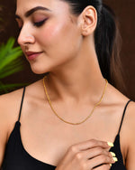 Thumbnail for Jewels Nest Twisted Shine Gold Chain for Women