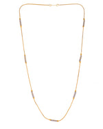 Thumbnail for Jewels Nest Dual-Tone Cylinder Beads Gold Chain