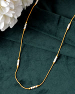 Thumbnail for Jewels Nest Dual-Tone Cylinder Beads Gold Chain