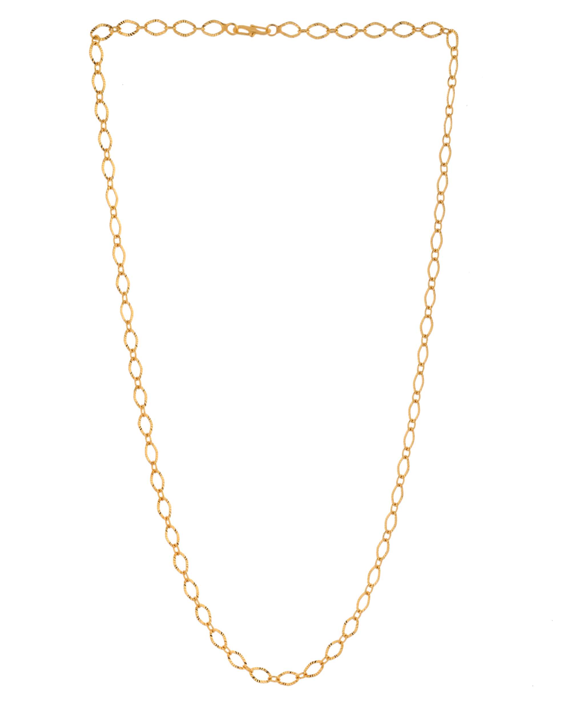 Jewels Nest Chunky Twisted Oval-Link Gold Chain