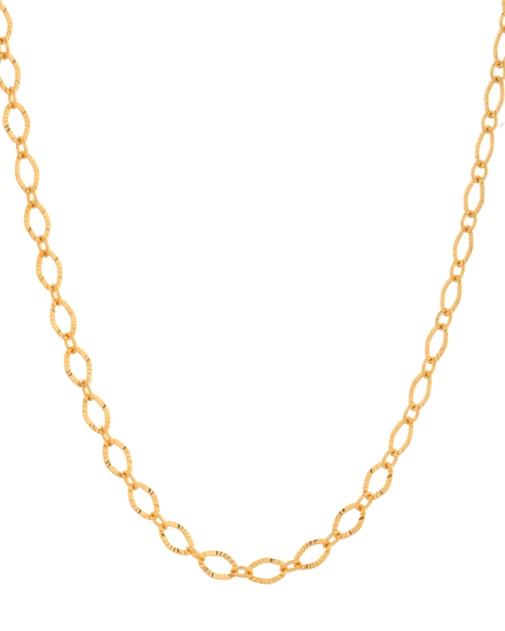 Jewels Nest Chunky Twisted Oval-Link Gold Chain