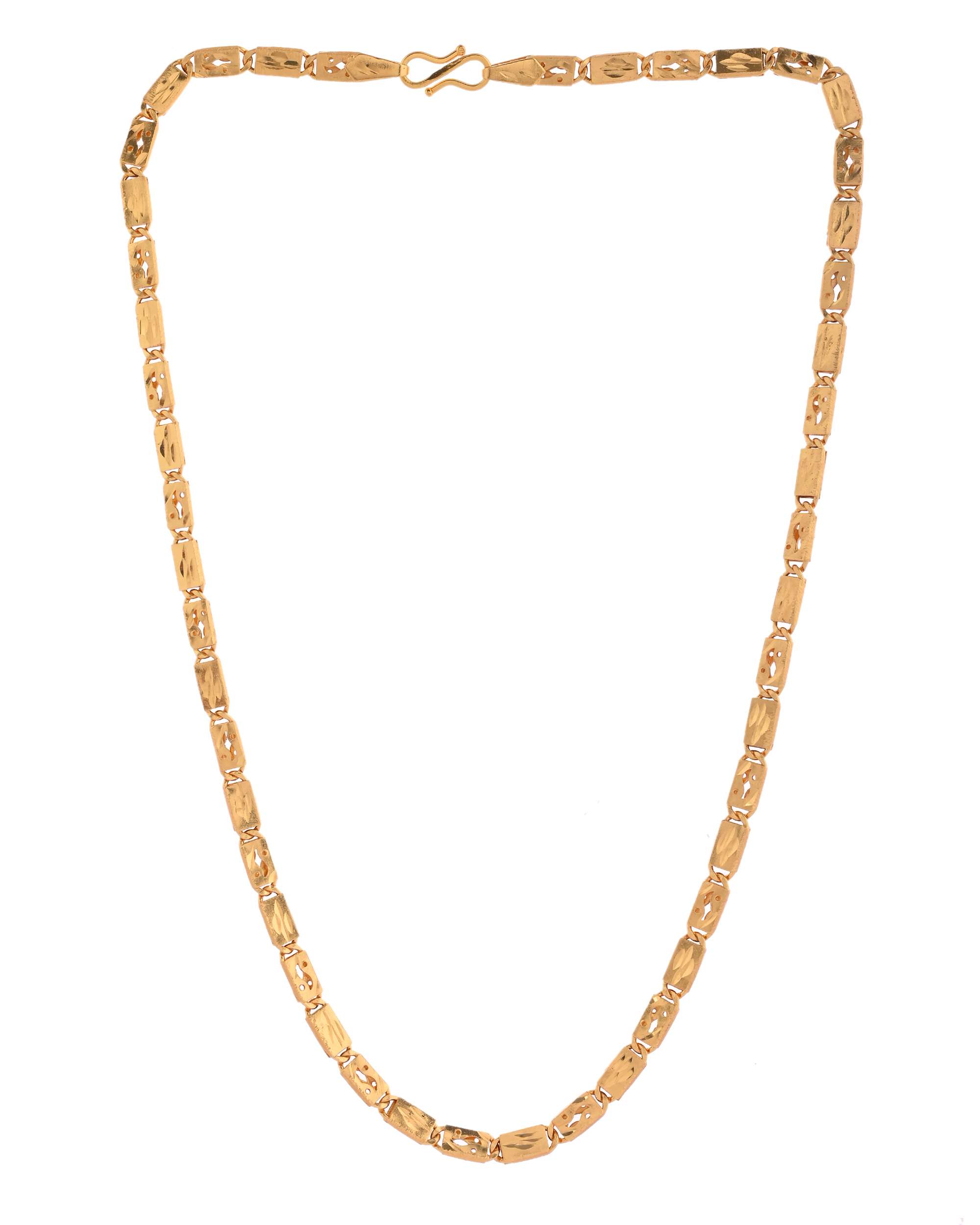 Jewels Nest Golden Geometric Link Chain for Men & Women – Classy Look
