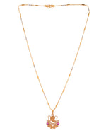 Thumbnail for Jewels Nest Traditional Gold-Tone Pendant Chain with Ruby Accents