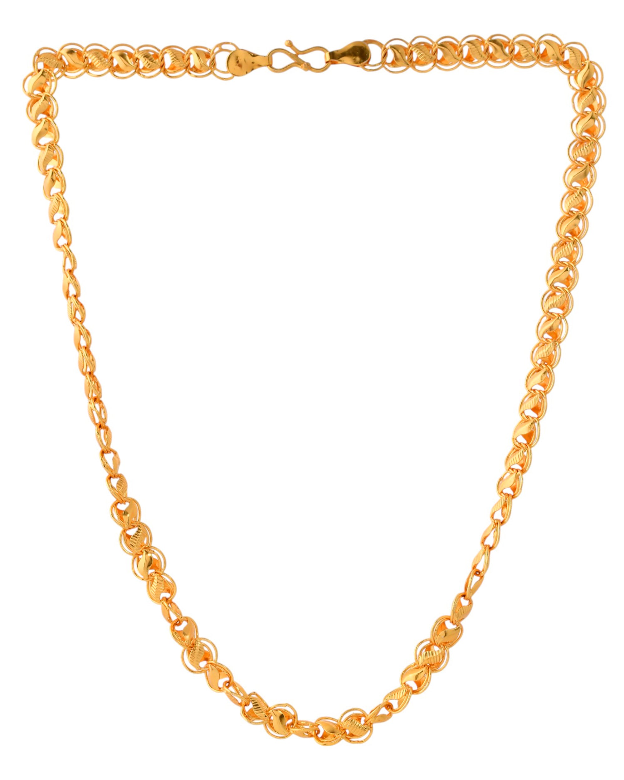 Jewels Nest Elegant Gold-Polished Lotus Link Chain – Premium Brass Jewelry Chain - Distacart