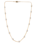 Thumbnail for Jewels Nest Elegant Gold-Polished Pearl Chain Necklace – Timeless & Classic - Distacart
