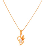 Thumbnail for Jewels Nest Elegant Gold-Polished Couple Pendant Set - Distacart