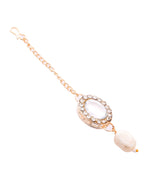 Thumbnail for Jewels Nest Elegant White Stone & Pearl Choker Necklace Set with Earrings – Bridal & Festive Wear