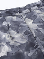 Thumbnail for Jainish Women's Grey Printed Crop Top With Palazzos - Distacart