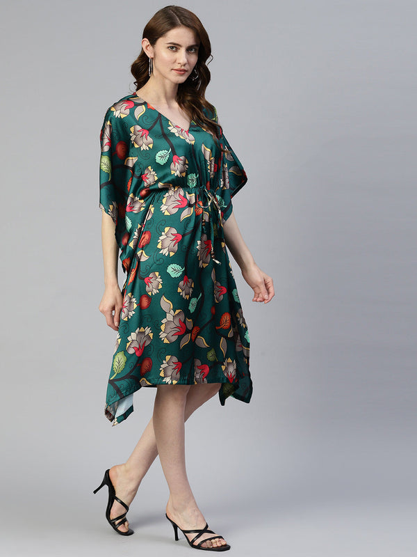 Jainish Women's Green Kaaftan dress - Distacart