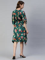 Thumbnail for Jainish Women's Green Kaaftan dress - Distacart