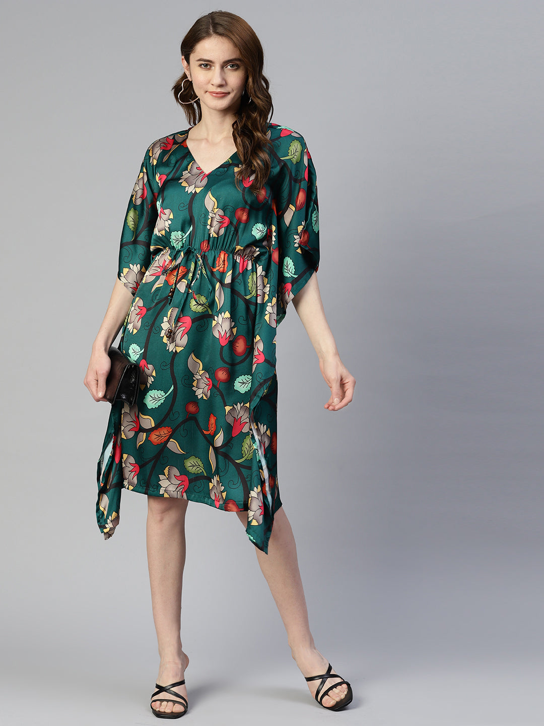 Jainish Women's Green Kaaftan dress - Distacart