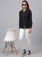Thumbnail for Jainish Women's Black Solid Shirt - Black - Distacart