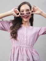 Thumbnail for Jainish Women's WoChikankari Work Empire Top - Magenta - Distacart