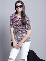 Thumbnail for Jainish Women's WoChikankari & Sequins Work Empire Top - Purple - Distacart