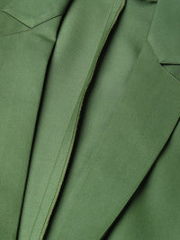 Thumbnail for Women Olive-Green Solid Single-Breasted Smart Casual Blazer - Rasiya