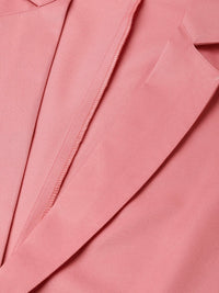Thumbnail for Women Peach Solid Single-Breasted Smart Casual Blazer - Rasiya
