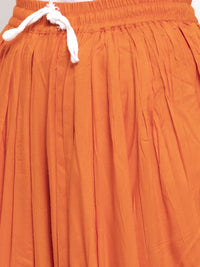 Thumbnail for Women Orange Solid Dhoti Orange - Rasiya