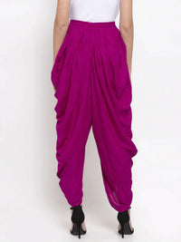 Thumbnail for Women Purple Solid Dhoti Purple - Rasiya
