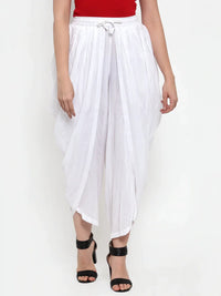 Thumbnail for Women White Solid Dhoti White - Rasiya