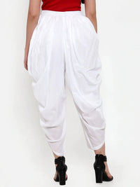 Thumbnail for Women White Solid Dhoti White - Rasiya