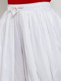 Thumbnail for Women White Solid Dhoti White - Rasiya