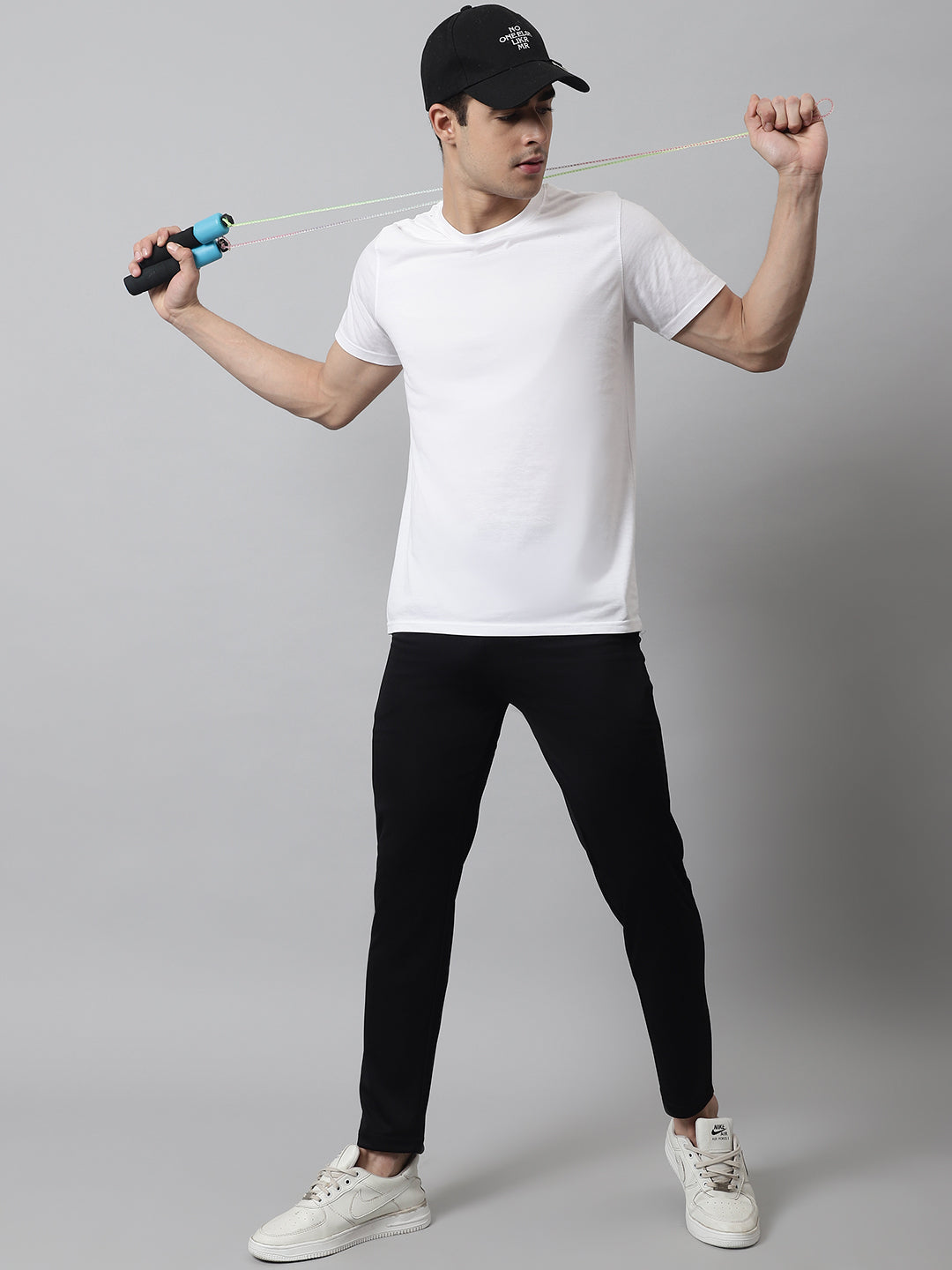 Jainish Men's Black Solid Streachable Lycra Trackpants - Distacart