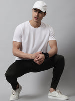 Thumbnail for Jainish Men's Olive Solid Streachable Lycra Trackpants - Distacart