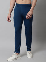 Thumbnail for Jainish Men's Blue Solid Streachable Lycra Trackpants - Distacart