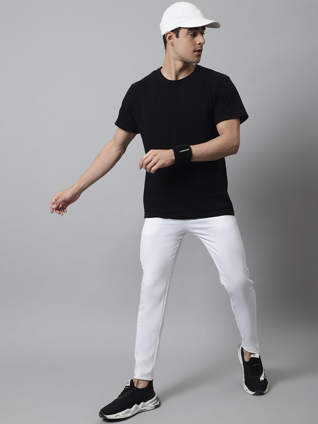 Jainish Men's White Solid Streachable Lycra Trackpants - Distacart