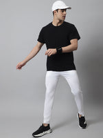 Thumbnail for Jainish Men's White Solid Streachable Lycra Trackpants - Distacart