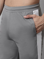 Thumbnail for Jainish Men's Grey and White Striped Streachable Lycra Trackpants - Distacart