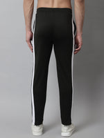 Thumbnail for Jainish Men's Olive Green and White Striped Streachable Lycra Trackpants - Distacart