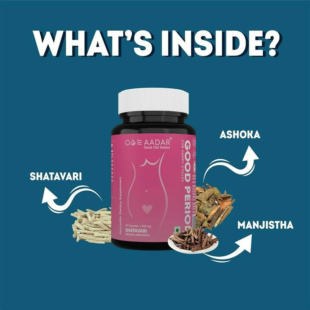 Aadar Good Period Women’s Health Capsules - Distacart