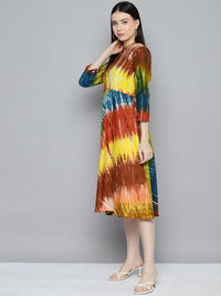 Thumbnail for Ombre Effect Flaired Dress Orange - Rasiya