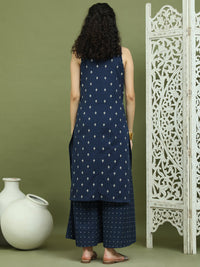 Thumbnail for Women's Printed Rayon Kurtas (Navy Blue) - Rasiya