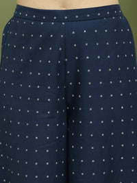 Thumbnail for Women's Printed Rayon Kurtas (Navy Blue) - Rasiya