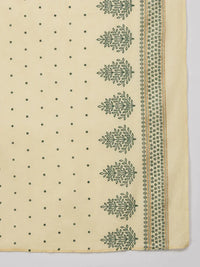 Thumbnail for Women Green & Golden Printed Kurta With Palazzos & Dupatta - Rasiya