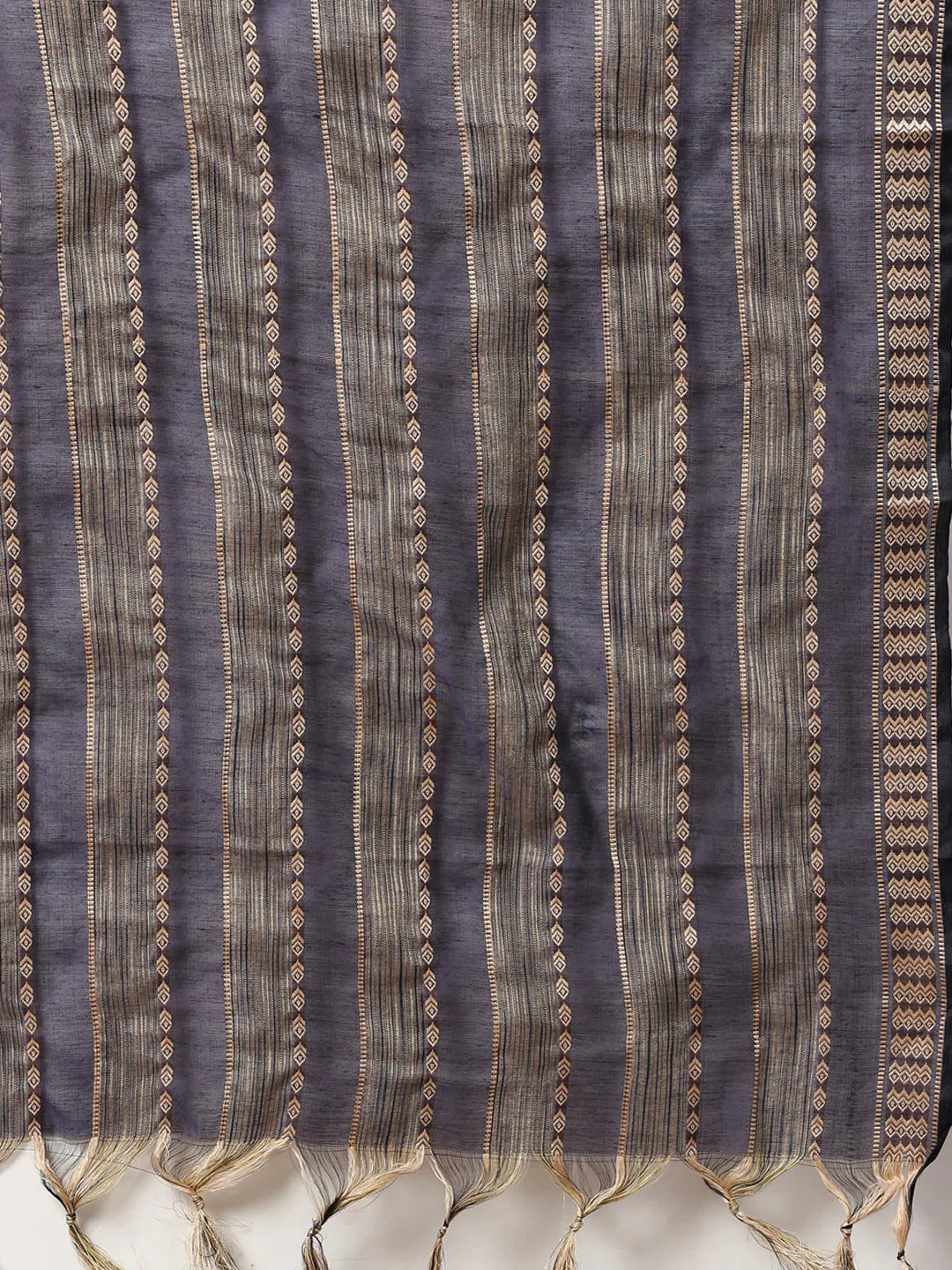 Women Beige Solid Kurta With Trousers & Dupatta - Rasiya