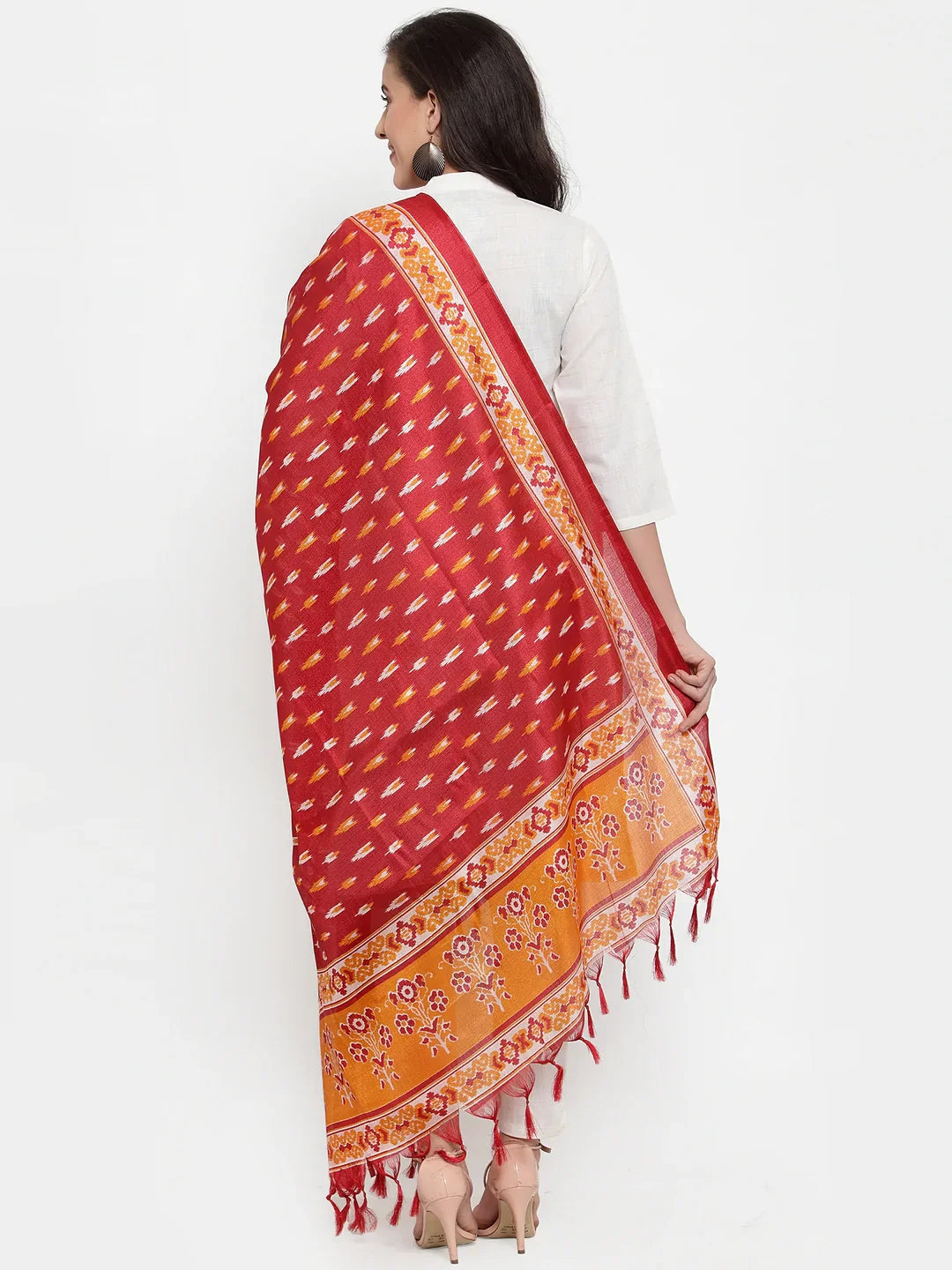 Women Off-White Solid Kurta With Trousers & Dupatta - Rasiya