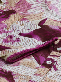 Thumbnail for Women Off White & Purple Floral Printed Floral Anarkali Kurta - Rasiya