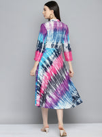 Thumbnail for Jompers Women's Ombre effect flared dress - Purple - Distacart
