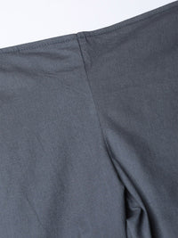 Thumbnail for Women Grey Smart Fit Solid Bottom Flared Trousers - Rasiya