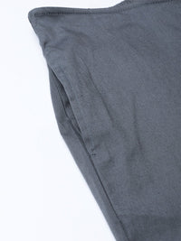 Thumbnail for Women Grey Smart Fit Solid Bottom Flared Trousers - Rasiya