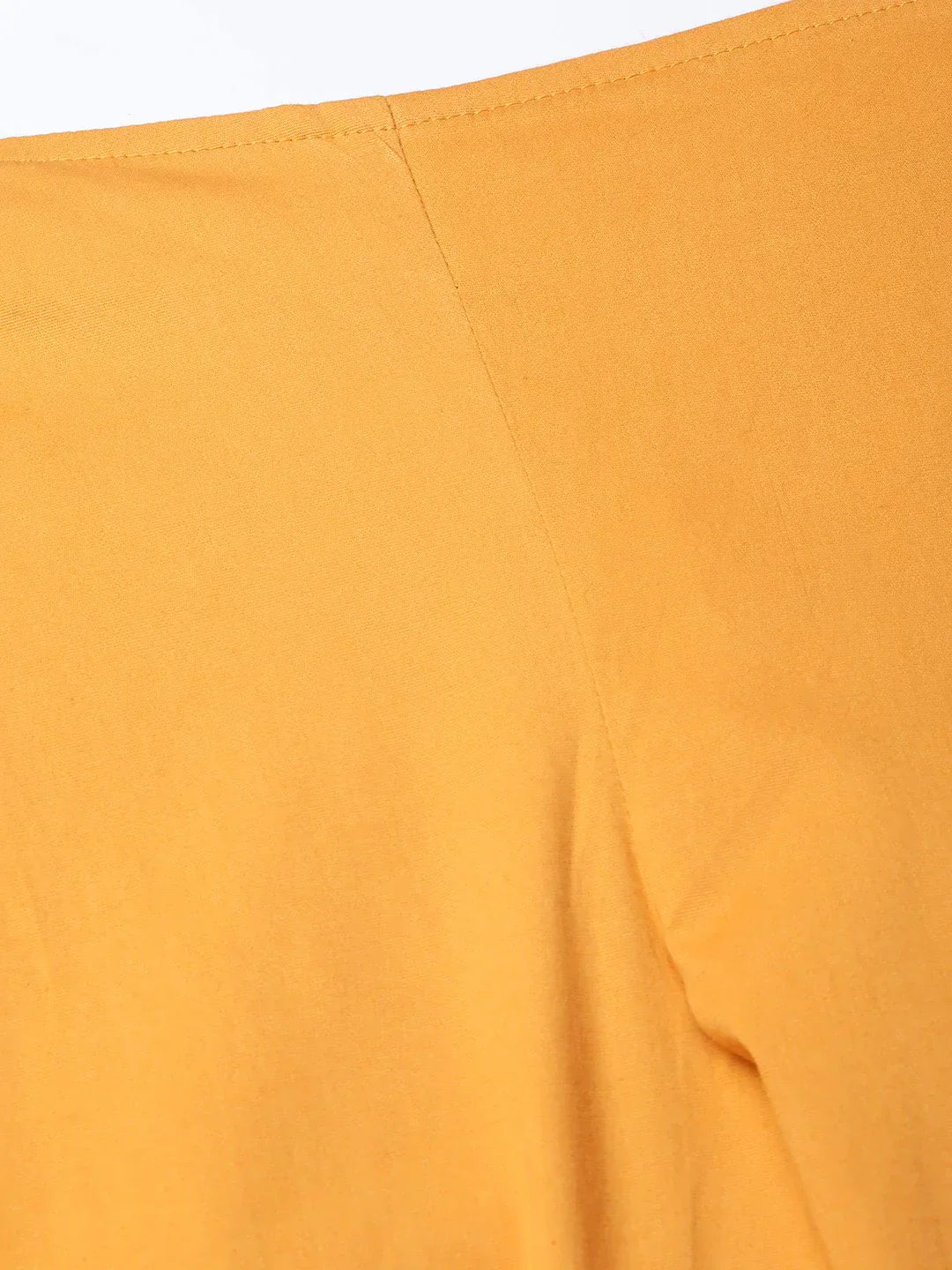 Women Mustard Smart Fit Solid Bottom Flared Trousers - Rasiya
