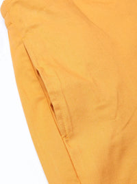 Thumbnail for Women Mustard Smart Fit Solid Bottom Flared Trousers - Rasiya