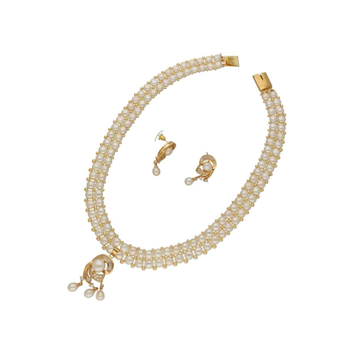 J Pearls Ehani 2 Lines Pearl Necklace - Distacart