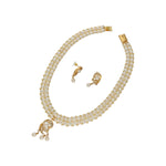 Thumbnail for J Pearls Ehani 2 Lines Pearl Necklace - Distacart